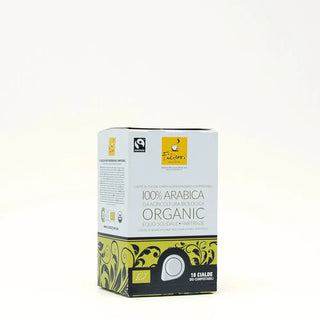 Cialde ESE 100%Arabica Bio e Fairtrade, per un caffè buono e responsabile. Concediti un momento di piacere.