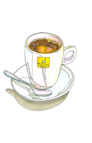 Le design du mug Filicori Zecchini est rempli de café.