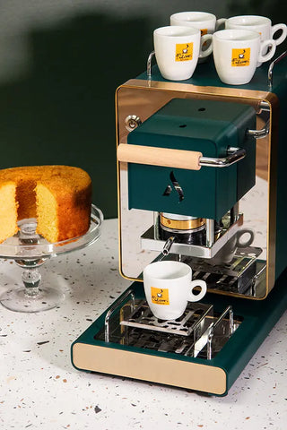 macchina a cialde caffè ESE Aroma Iconica - variante Virna - colori verde e oro