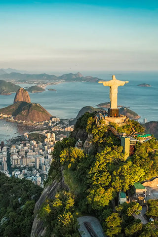 Luftaufnahme der Botafogo-Bucht, Rio de Janeiro, Brasilien