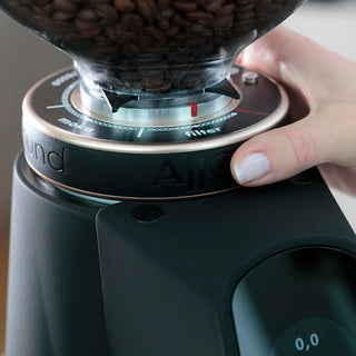 Macinacaffè Elettrico FIORENZATO AllGround con impostazioni per moka e filtro, ideale per amanti del caffè.