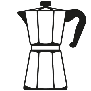 Icona caffettiera moka.