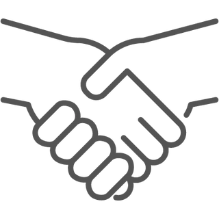 Partnership icon: hands shaking.