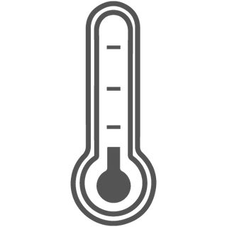 Icona termometro per temperatura caffè.
