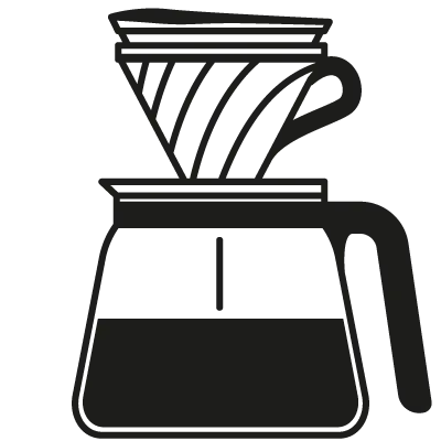 Icona pour over V60.