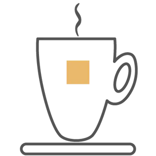 Icona tazza di caffè Filicori Zecchini con fumo.